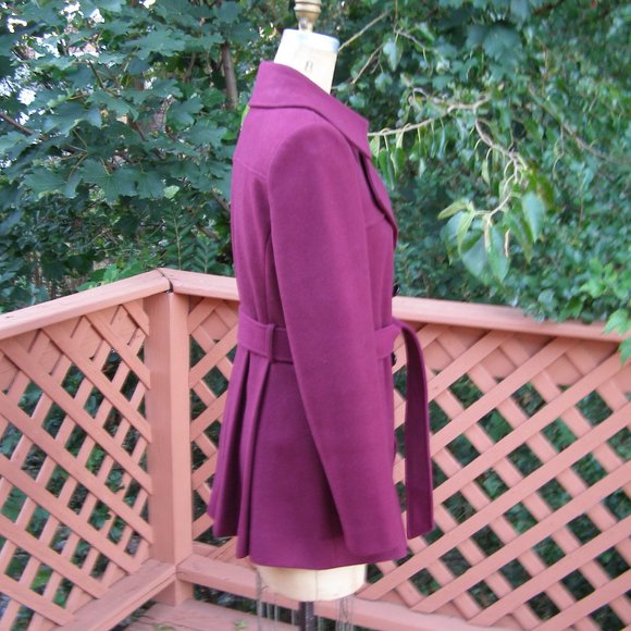NEW size 8 Stunning VIA SPIGA short Dressy Coat w/Belt - Picture 4 of 15